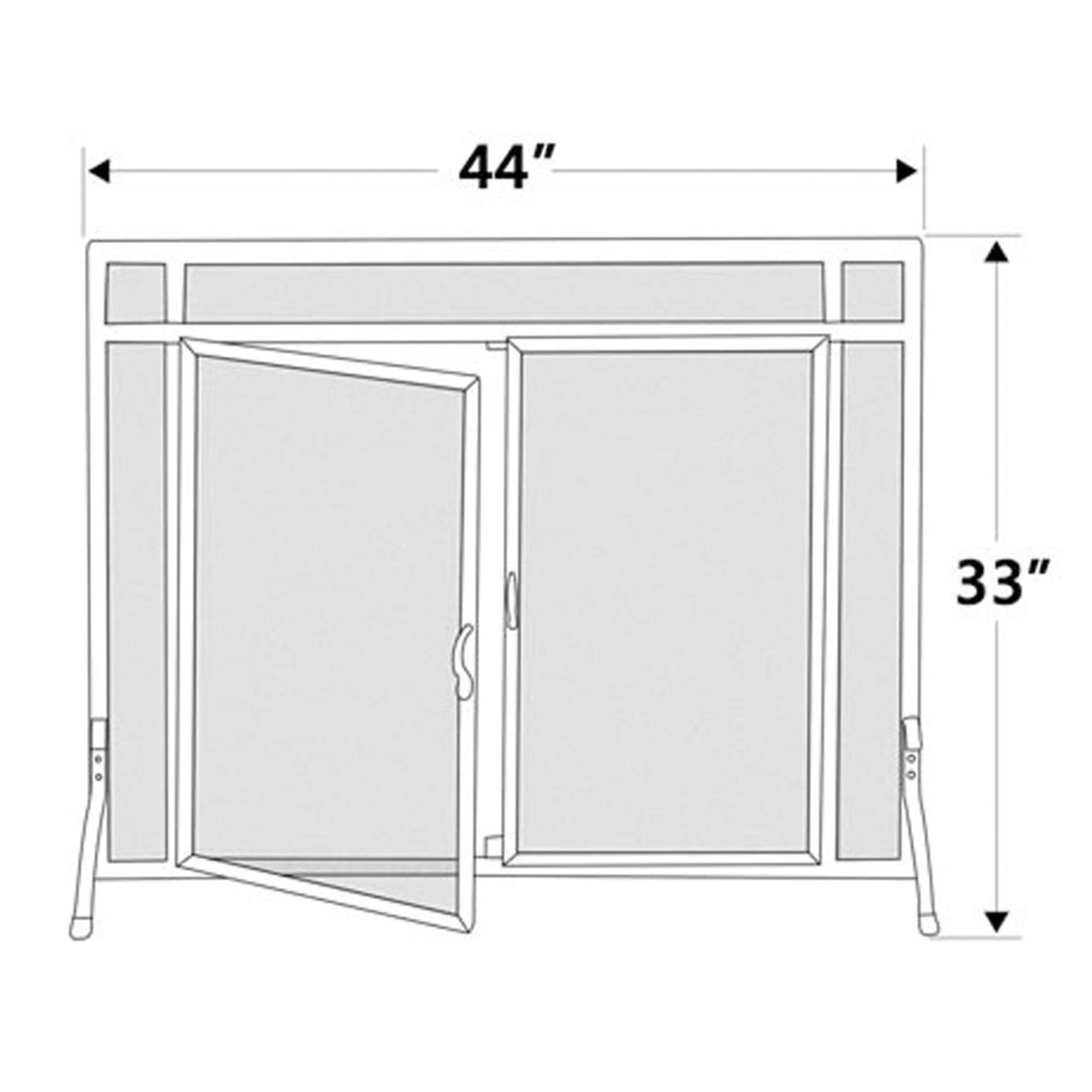 Pilgrim Forged Iron Door Screen - 18435