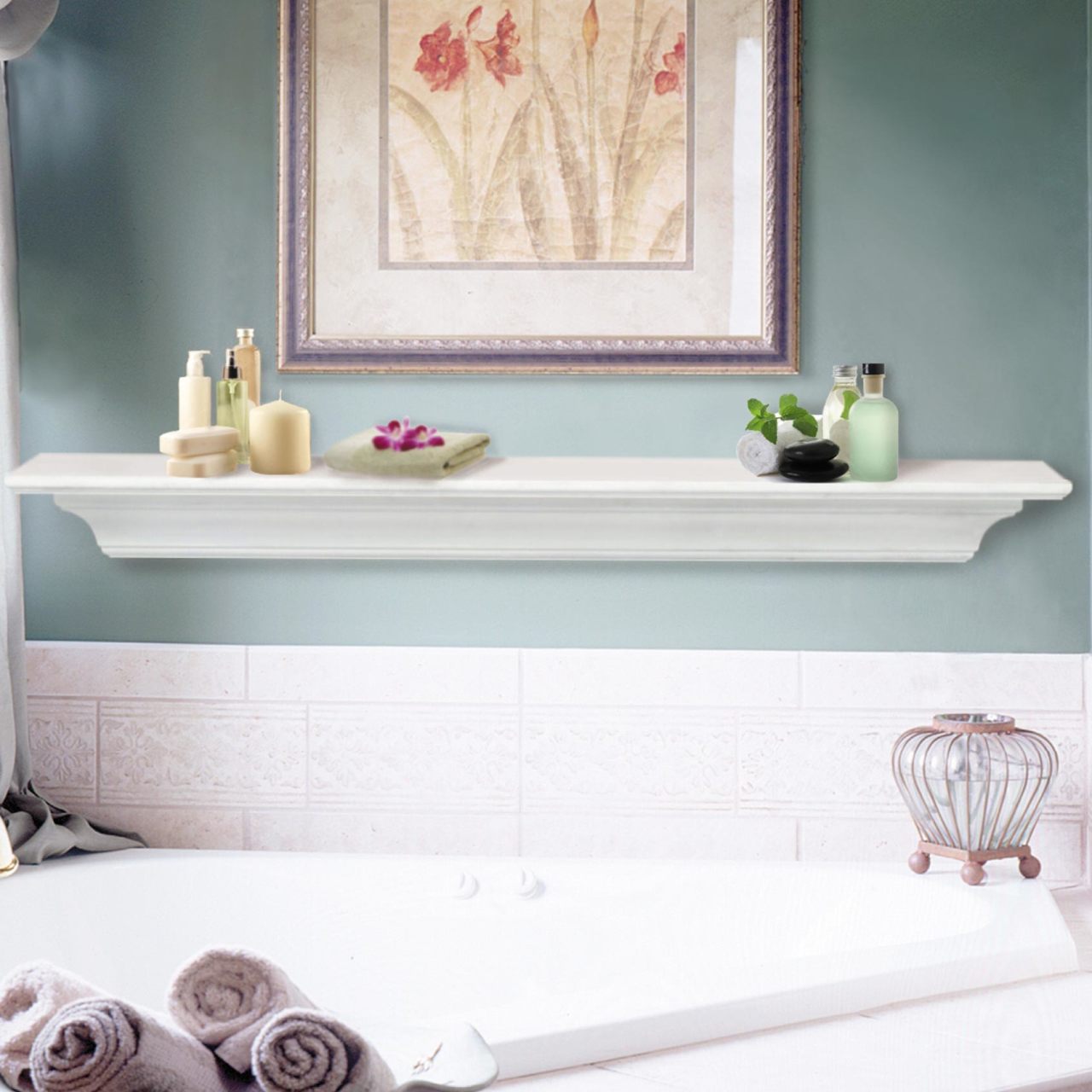60" Crestwood Contractors Fireplace Shelf by Pearl Mantels