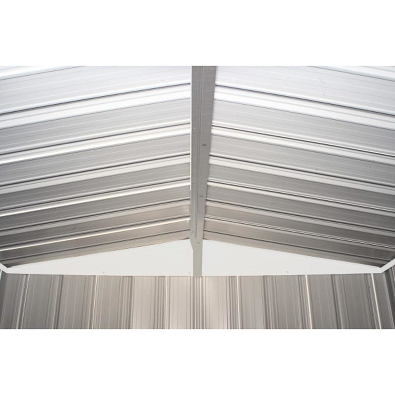 EZEE Low Gable - Galvanized Steel 6' x 5' Storage Shed - Charcoal/Cream