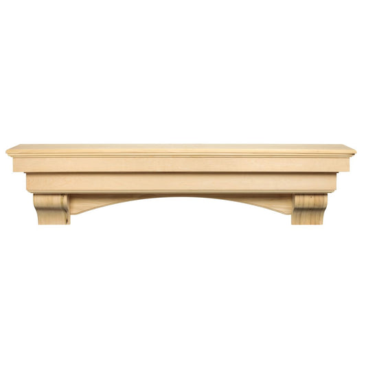 72" Auburn Unfinished Fireplace Shelf by Pearl Mantels