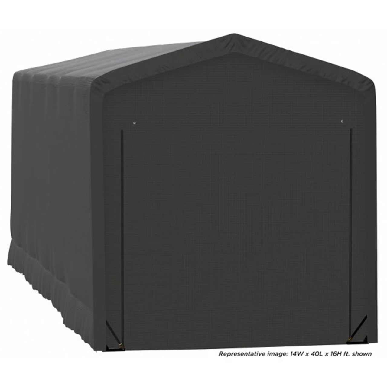 ShelterTube 14' x 36' x 16'  Wind & Snow-Load Rated Garage - Gray