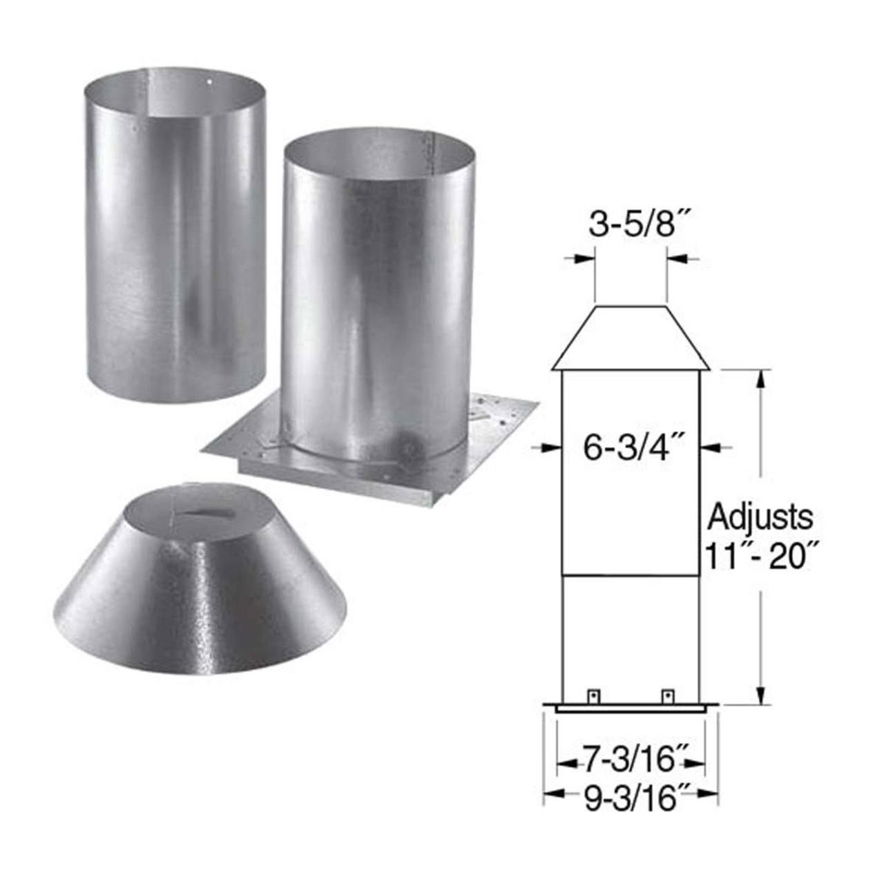3" PelletVent Pro Attic Insulation Shield - 3PVP-IS