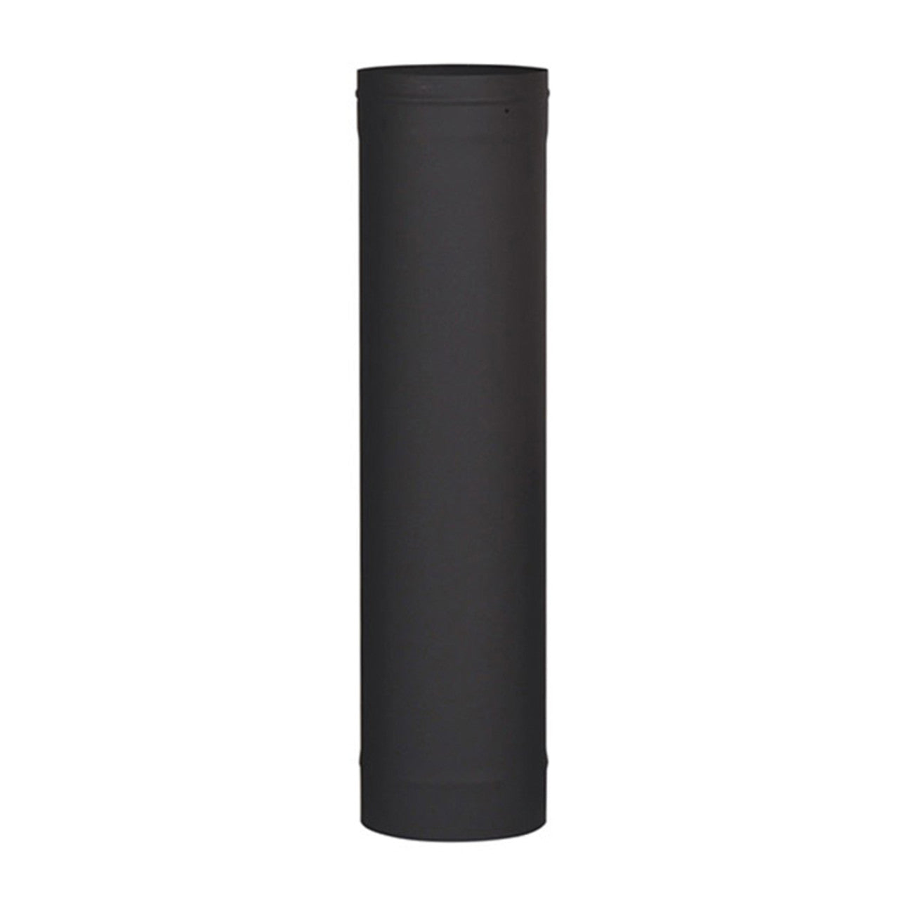 7" X 18" Ventis Single-Wall 22-Gauge Black Stove Pipe - VSB0718