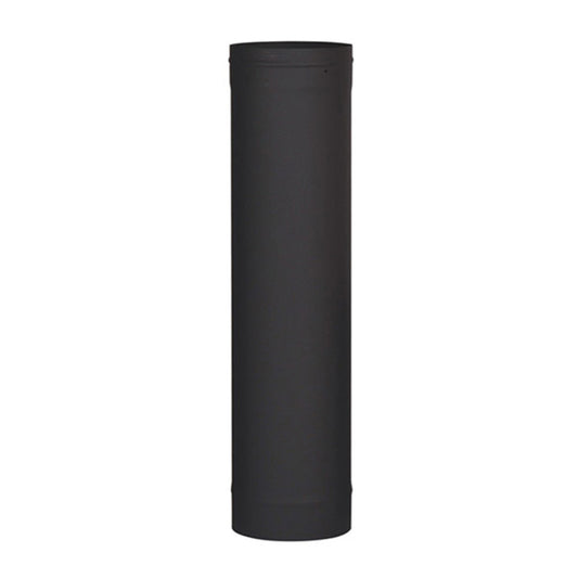 7" X 18" Ventis Single-Wall 22-Gauge Black Stove Pipe - VSB0718