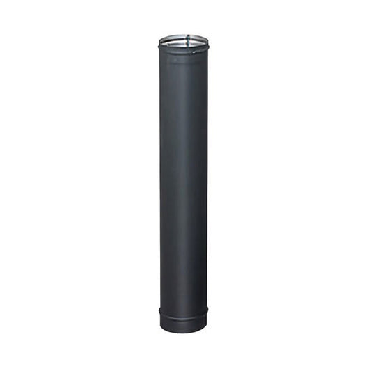 8" x 36" HeatFab Single Wall Black Stovepipe - 2807B