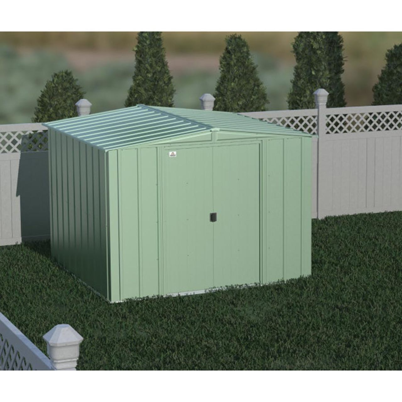 Arrow Classic Steel Storage Shed 8' x 8' Sage Green