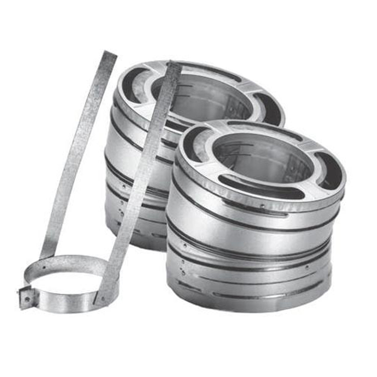 8" DuraPlus 15 Degree Galvanized Elbow Kit - 8DP-E15