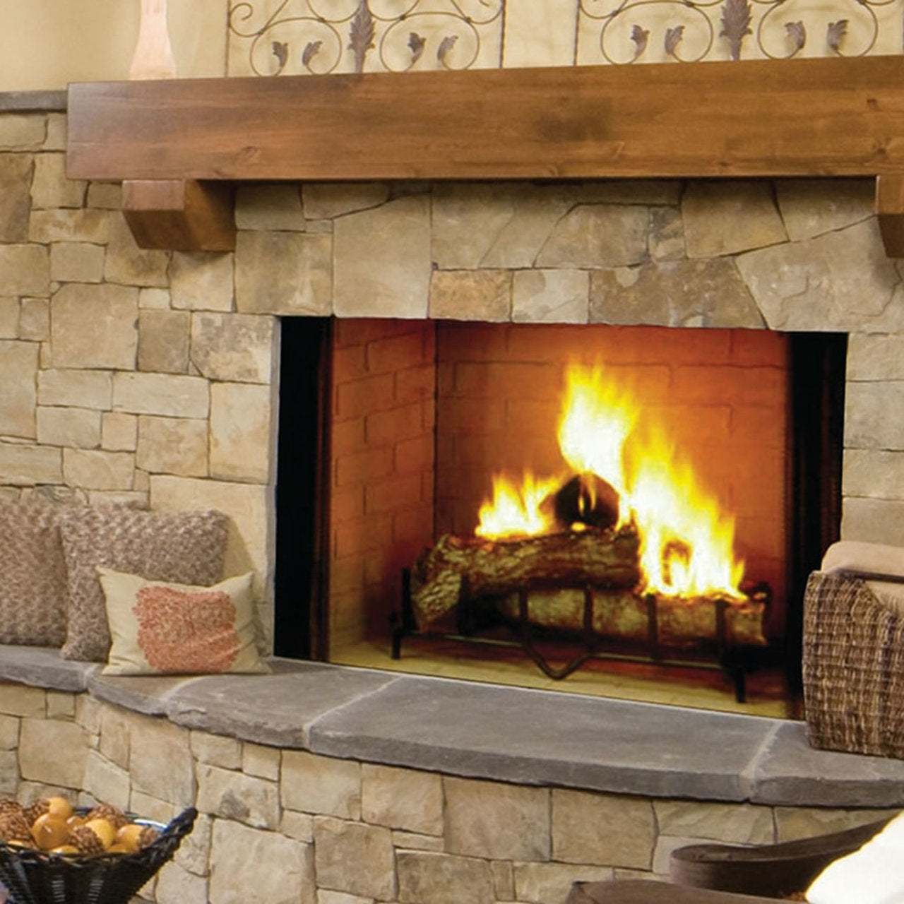 Majestic Natural Gray Molded Brick Panels - Traditional - AMMTB50