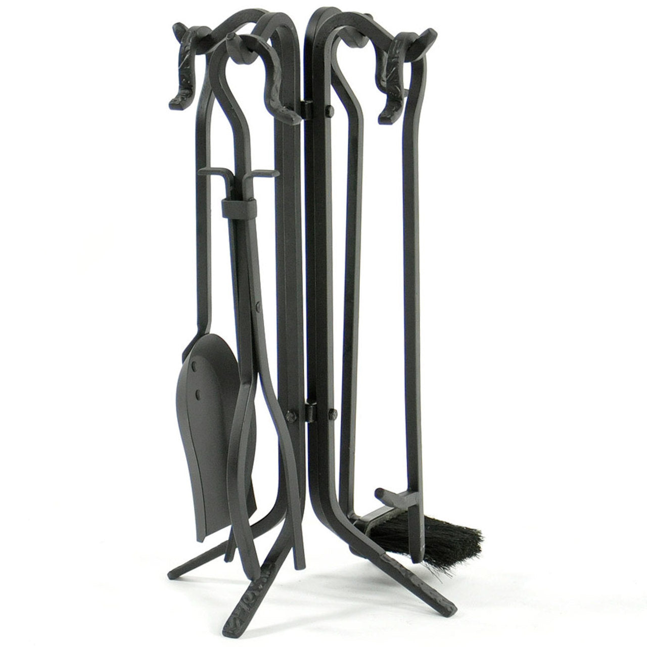 5 Piece Black Rustic Mini Fireplace Tool Set - F-1126