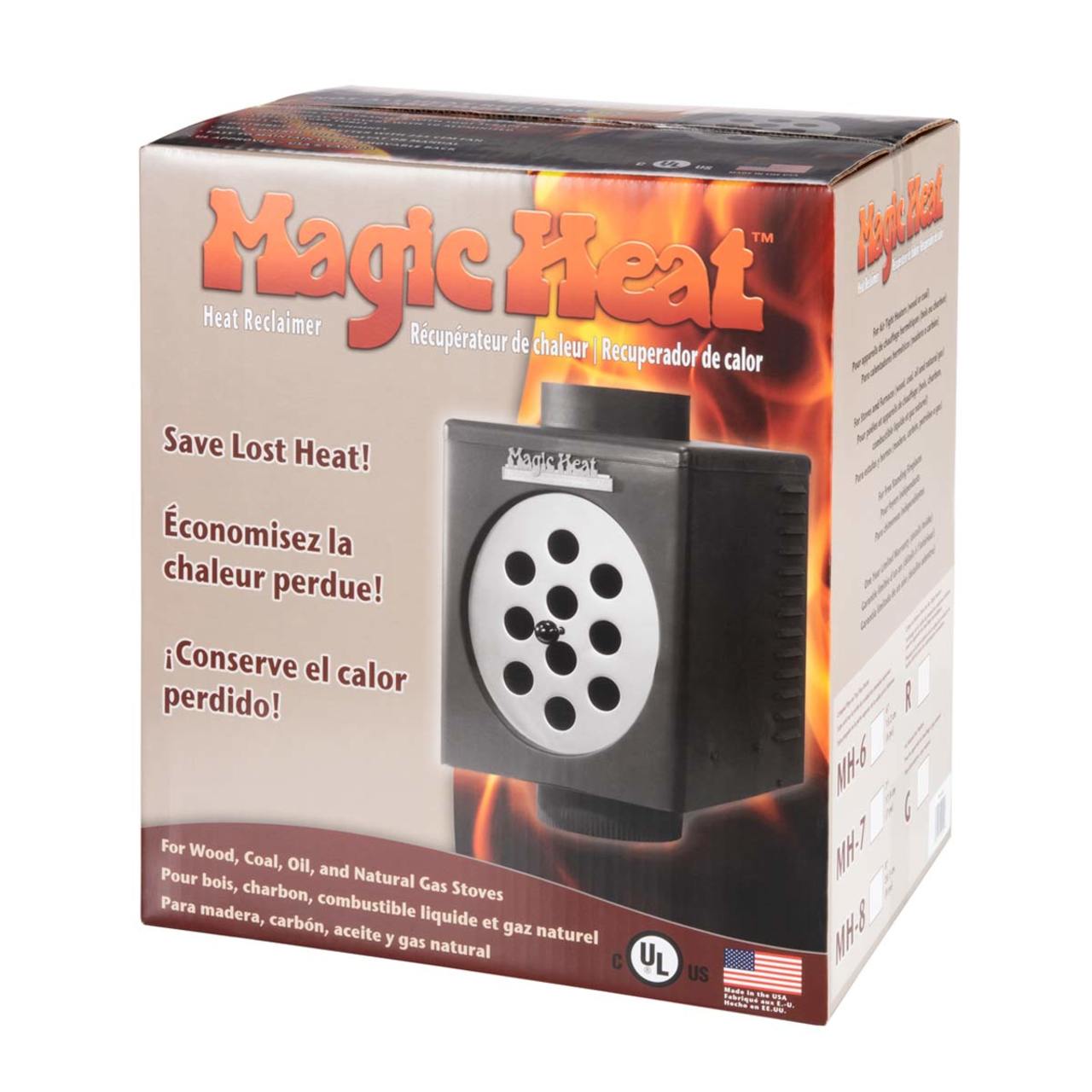 6" Magic Heat Wood Stove Heat Reclaimer
