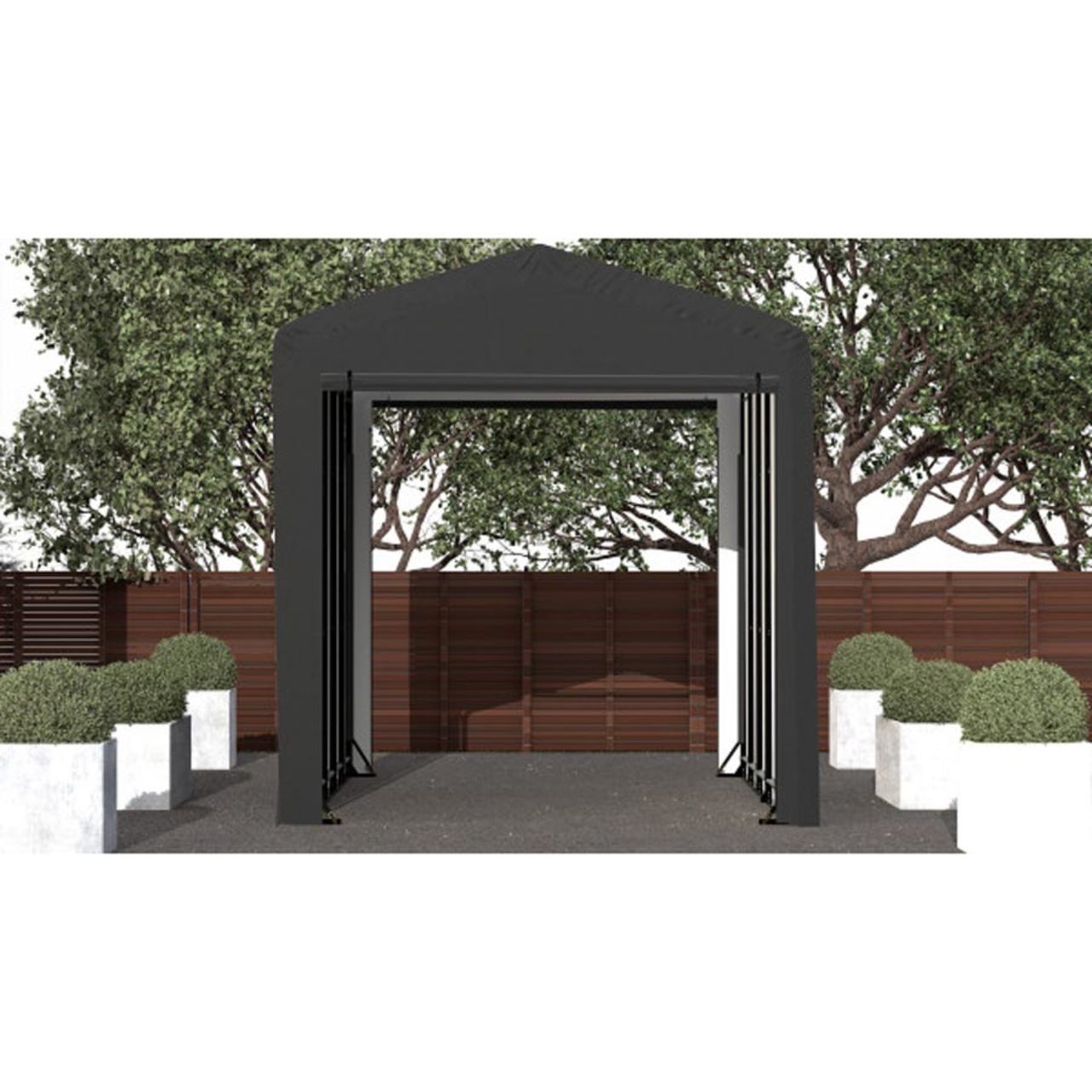 ShelterTube 14' x 23' x 16' Wind & Snow-Load Rated Garage - Gray