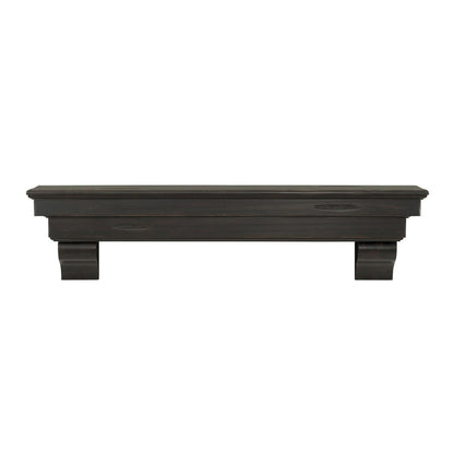 48" Celeste Fireplace Shelf by Pearl Mantels - Espresso Distressed Finish