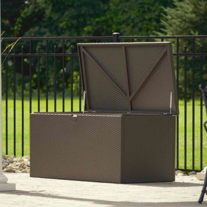 Espresso Patio Storage Box