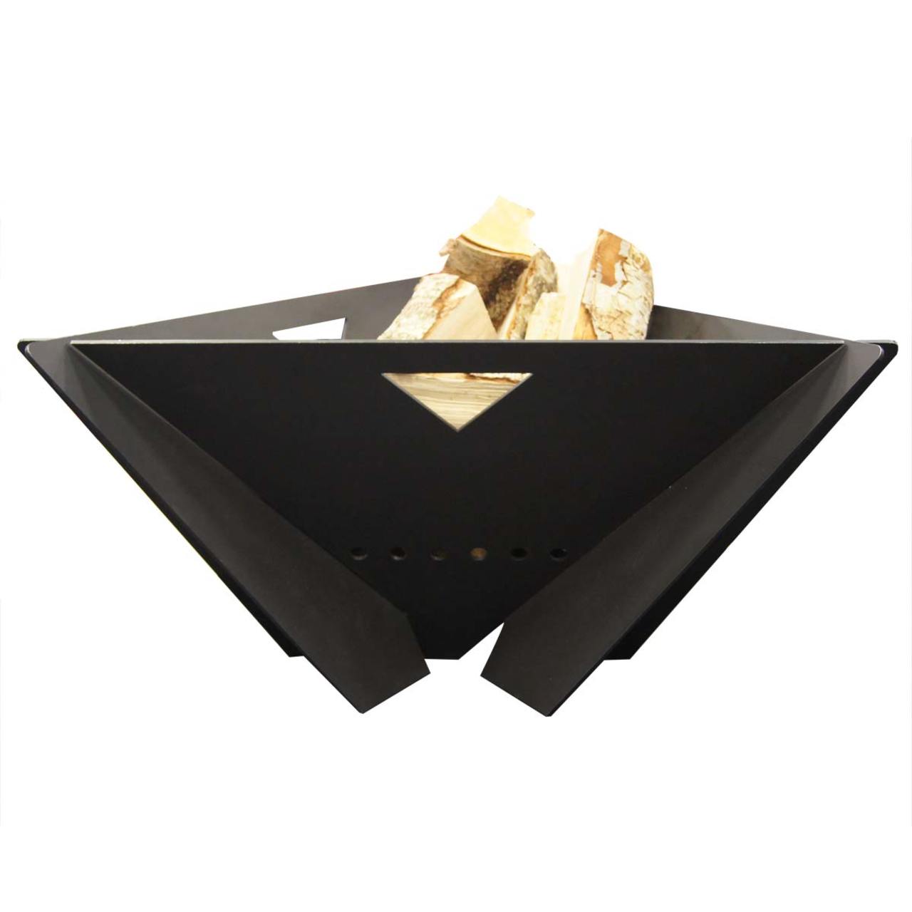 Delta Wood Burning Outdoor Firepit in Black