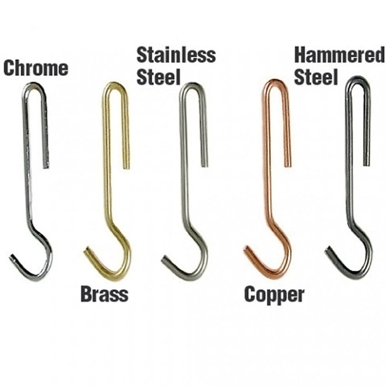 Straight Pot Hook-Hammered Steel