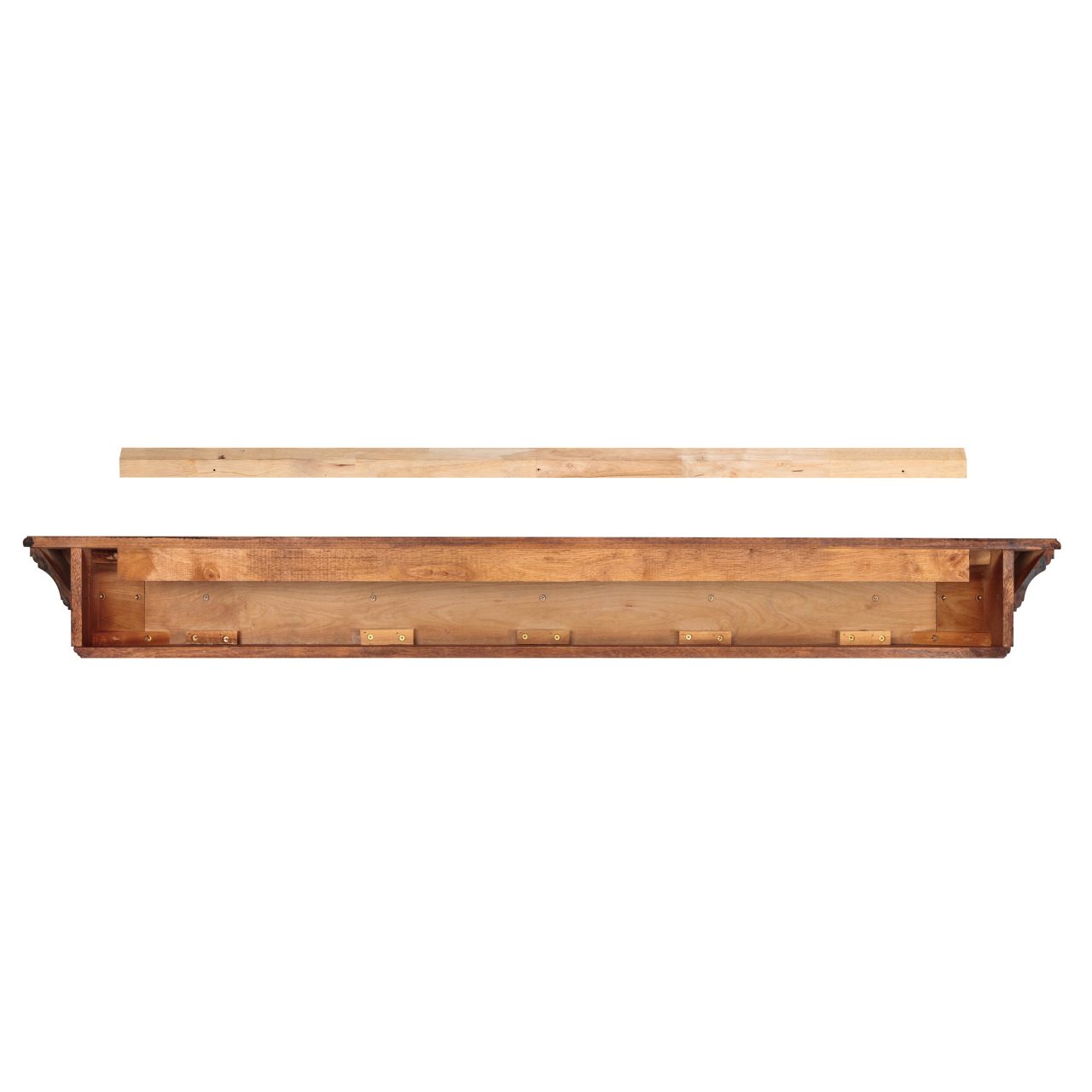72" Lindon Fireplace Shelf by Pearl Mantels - Cherry Distressed Finish