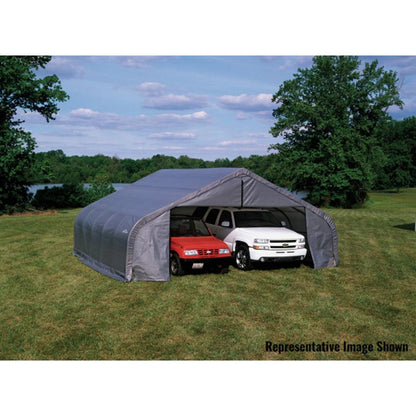 ShelterCoat 22 x 20 Garage w/Peak Roof - Grey