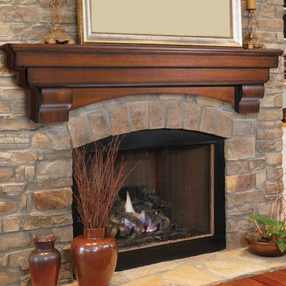 60" Auburn Unfinished Fireplace Shelf by Pearl Mantels