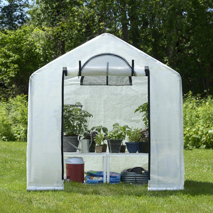 GrowIT 6' x 4' x 6' 6" Backyard Greenhouse - Clear Cover