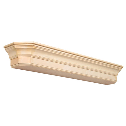 60" Lindon Unfinished Fireplace Shelf by Pearl Mantels