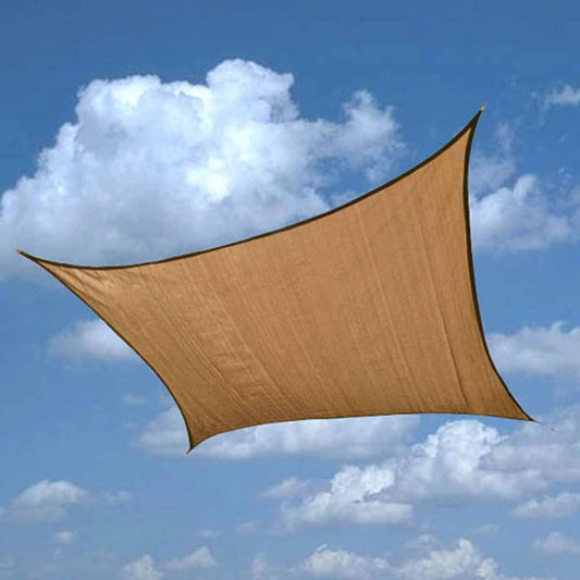 Shelter Logic 12 x 12 Foot Square Sun Shade Sail - Sand