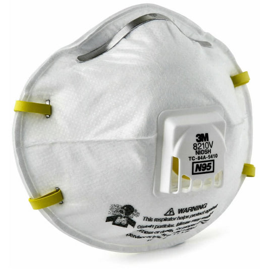 3M N95 Particulate Respirator USA Made, 8210V, White