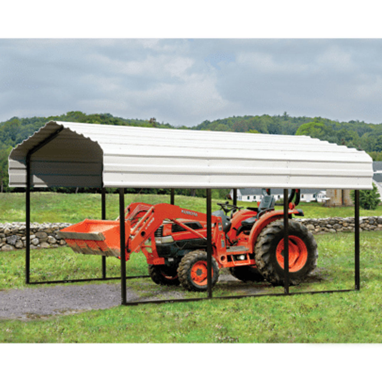 Arrow Carport 10x29x7 Ft. - Eggshell
