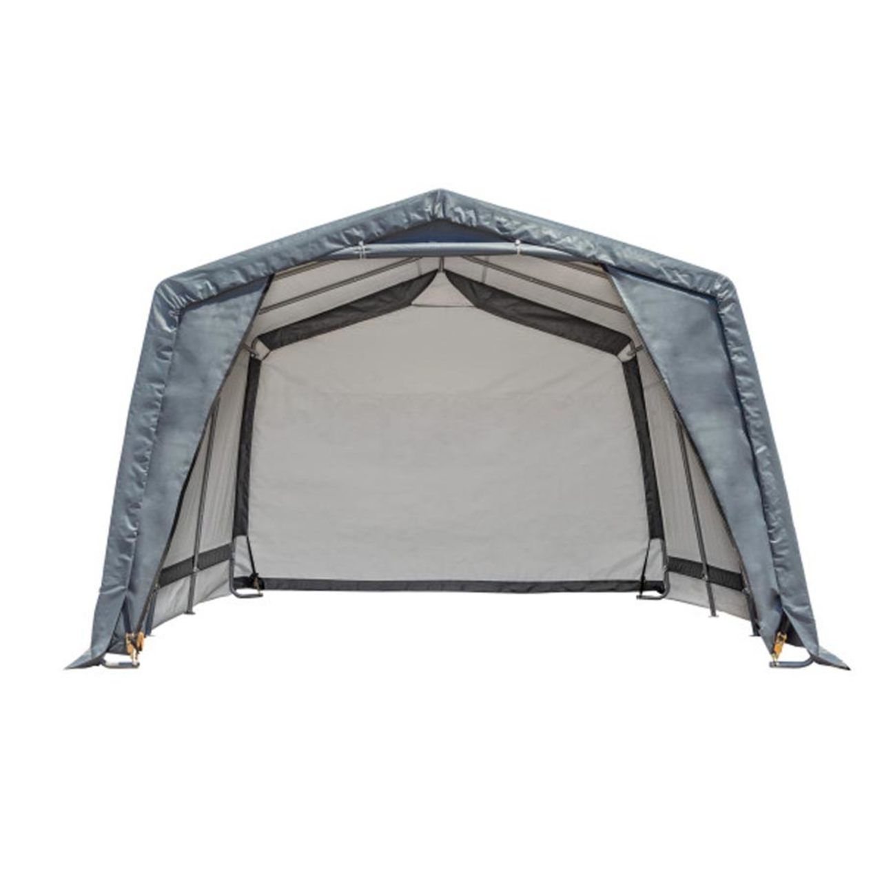 Extra- Tall 12' x 12' x 9.5' Shed-in-a-Box - Gray