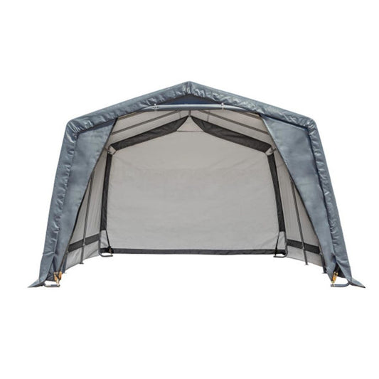 Extra- Tall 12' x 12' x 9.5' Shed-in-a-Box - Gray