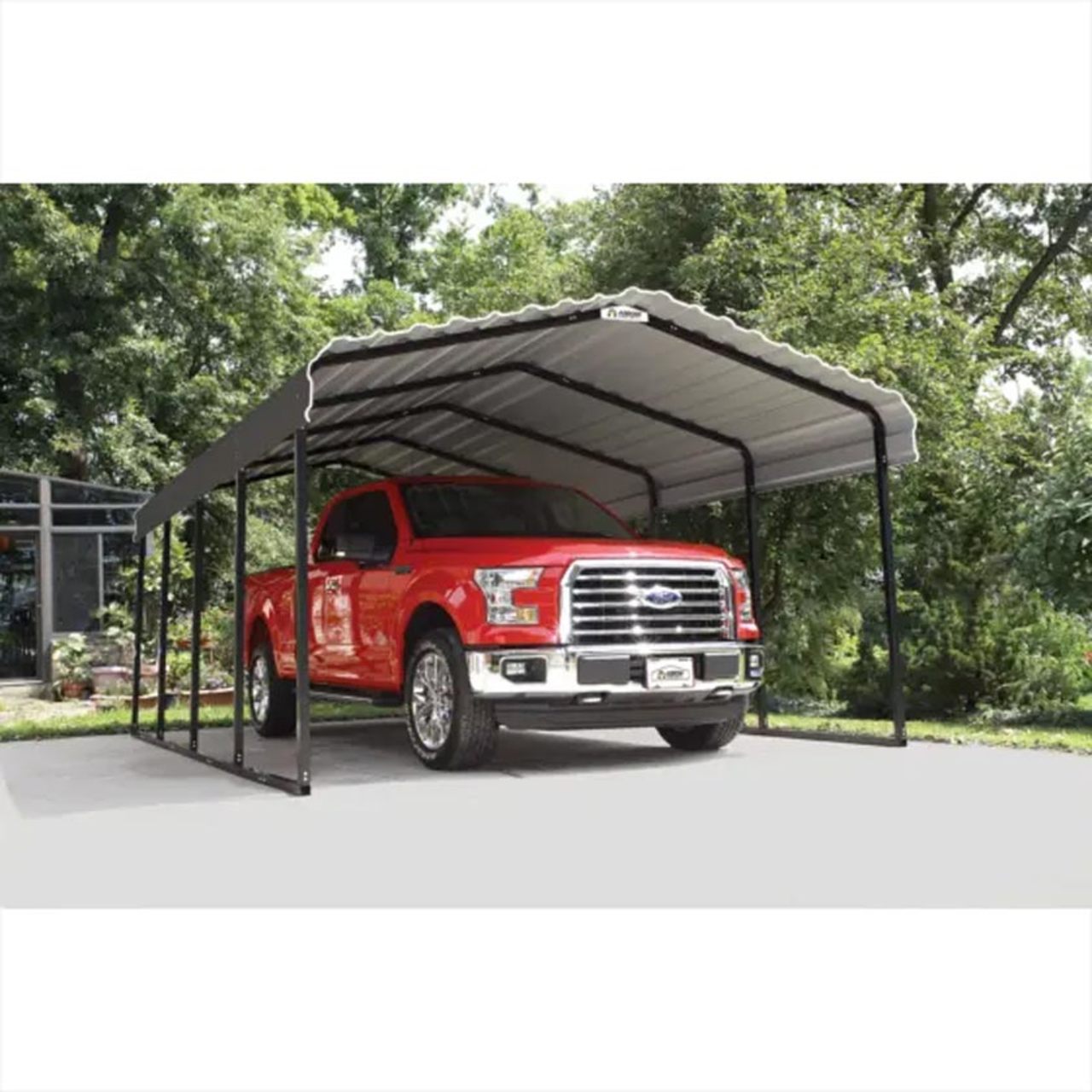 Arrow Carport 12 x 20 x 7 Ft. - Charcoal