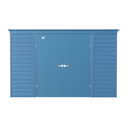 Arrow Select 10 x 4 Steel Storage Shed -  Blue Gray