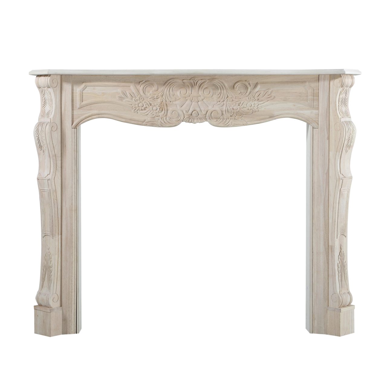 58" Deauville Unfinished Fireplace Surround by Pearl Mantels