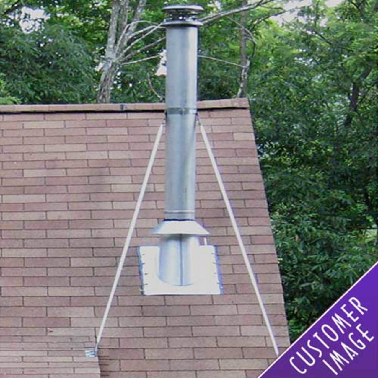 6" x 48" DuraTech Galvanized Chimney Pipe - 6DT-48
