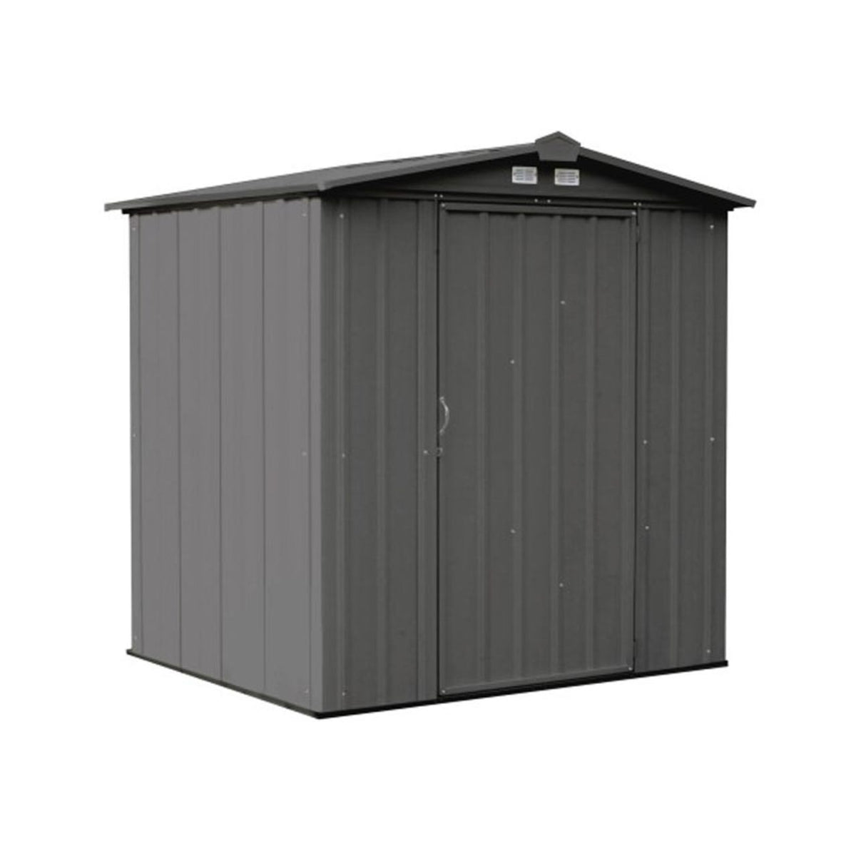 EZEE Low Gable - Galvanized Steel 6' x 5' Storage Shed - Charcoal