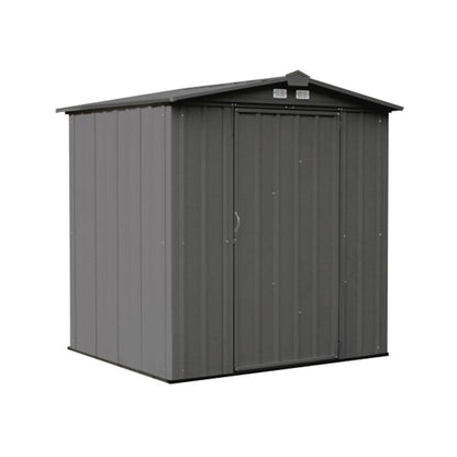 EZEE Low Gable - Galvanized Steel 6 x 5 Storage Shed - Charcoal