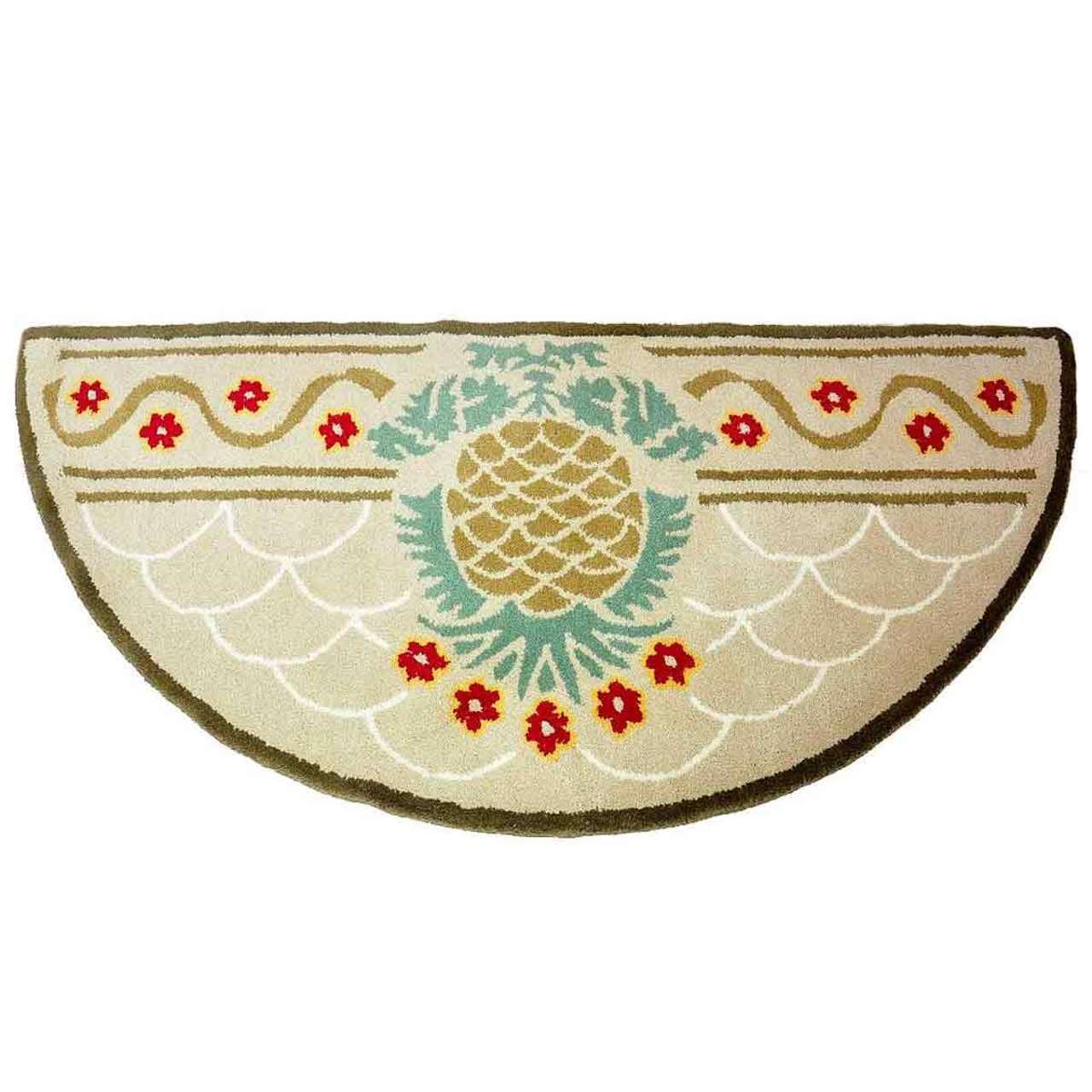 56" Half Round Hospitality Fireplace Rug