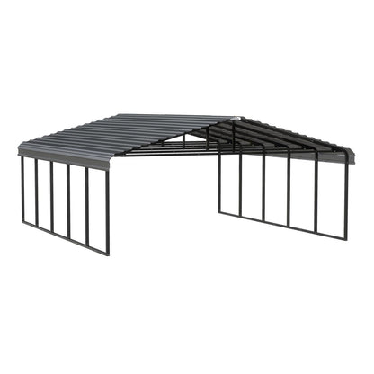 Arrow 20 x 24 x 9 Carport - Charcoal