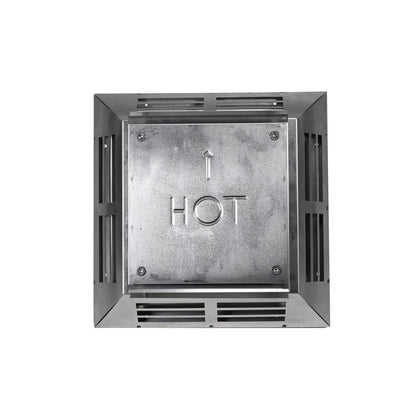 4" x 6 5/8" DirectVent Pro Aluminum Square Horizontal Termination Cap - 46DVA-HC