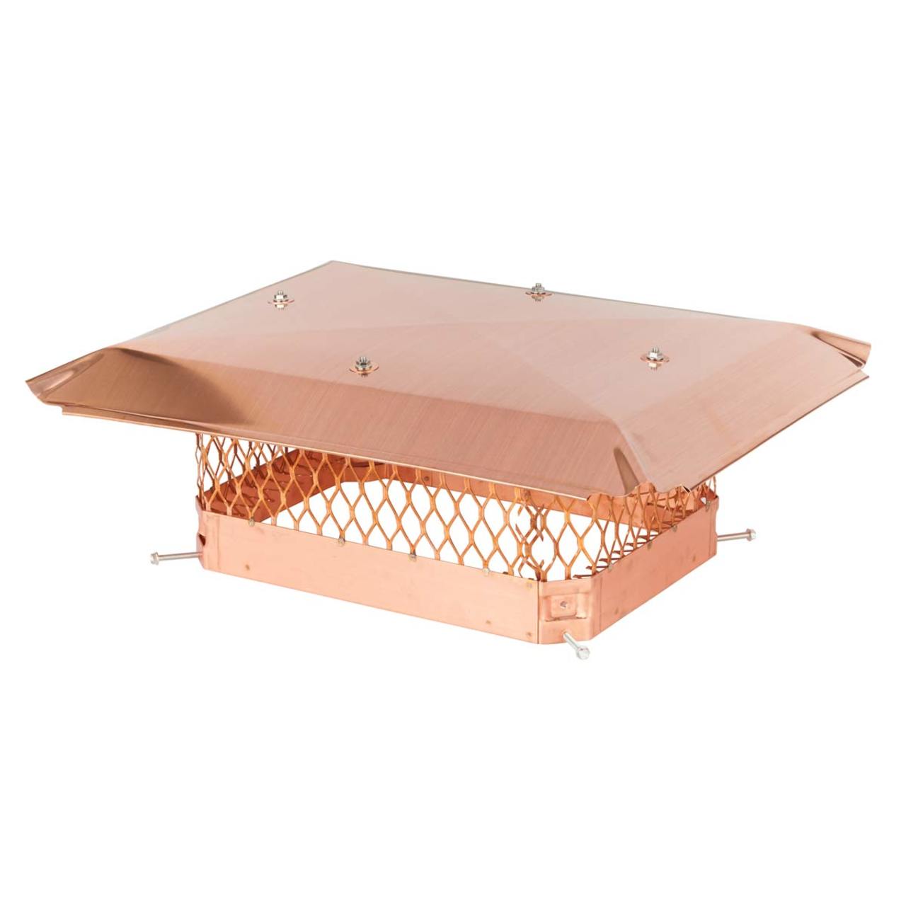 12" x 16" Copper Single Flue Chimney Cap