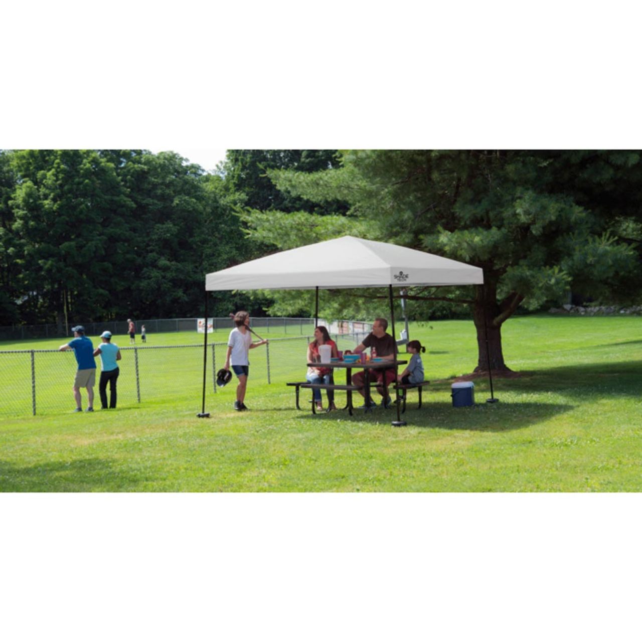 Shade Tech ST100 10' x 10' Straight Leg Canopy -  Gray