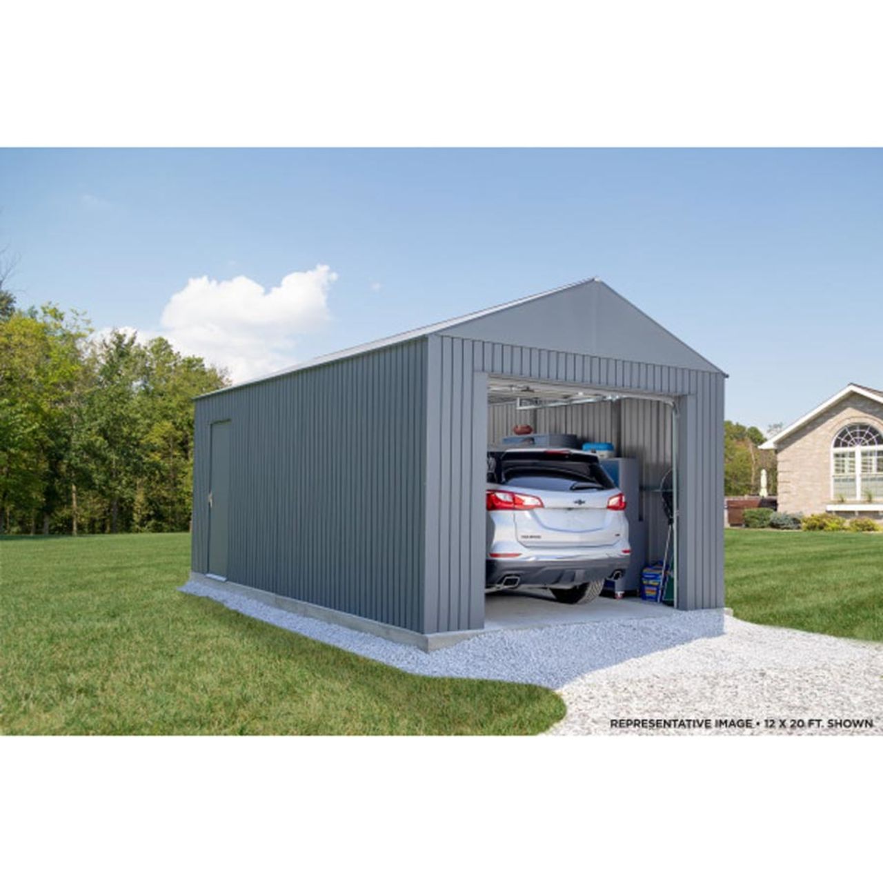Everest 12' x 30' Garage - Charcoal
