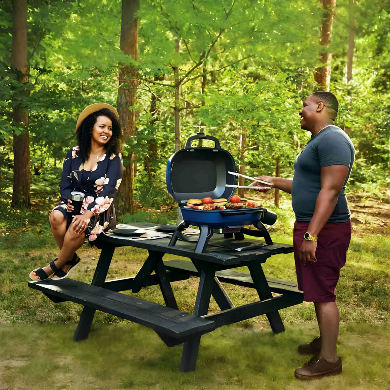 Napoleon TravelQ 240 Portable LP Blue Grill - TQ240-BL