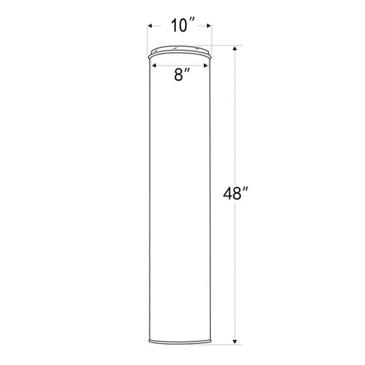 Shasta Vent 8 Inch x 48 Inch Chimney Pipe