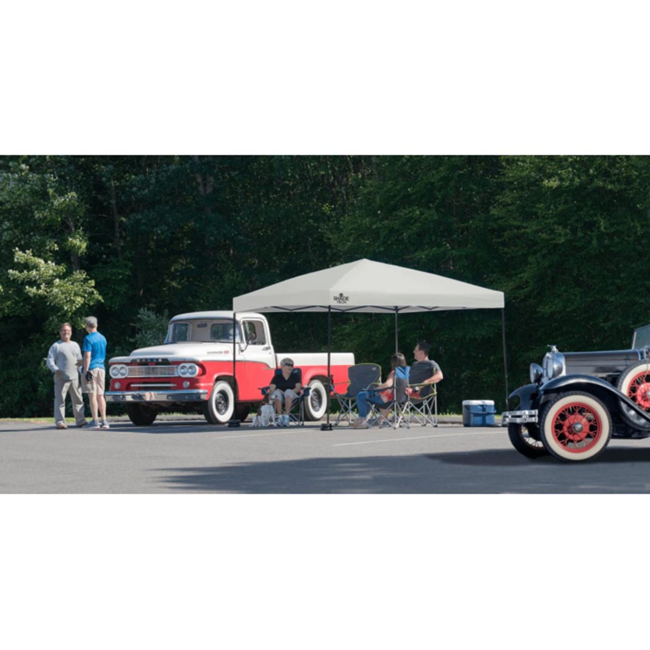 Shade Tech ST100 10' x 10' Straight Leg Canopy -  Gray