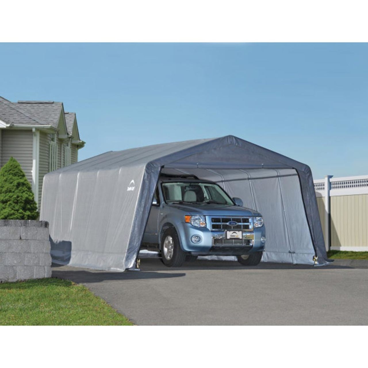 12' x 20' Gray Garage-in-a-Box