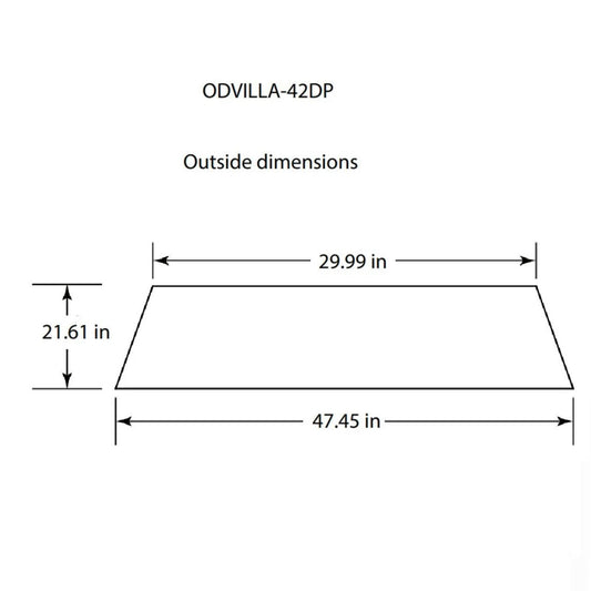 Outdoor Lifestyles Drain Pan For 42" Odvilla - ODVILLA-42DP