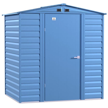 Arrow Select 6 x 5 Steel Storage Shed -  Blue Gray