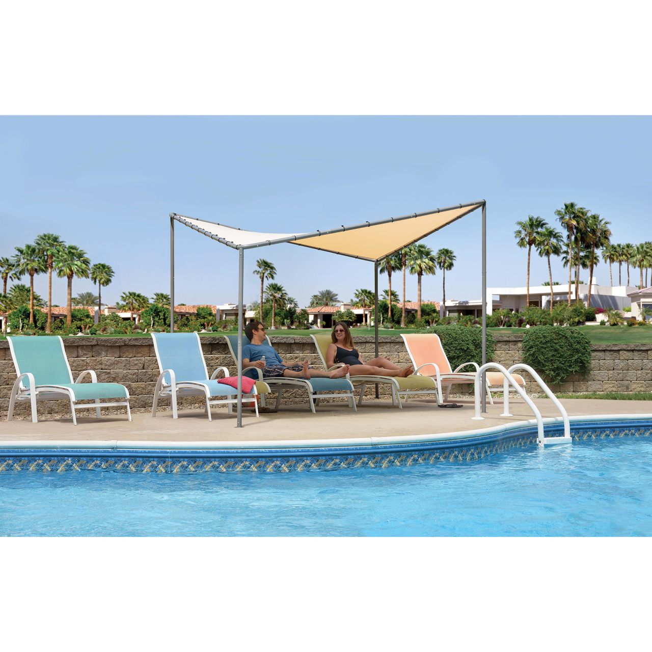 Del Ray 10' x 10' Gazebo Canopy - Tan