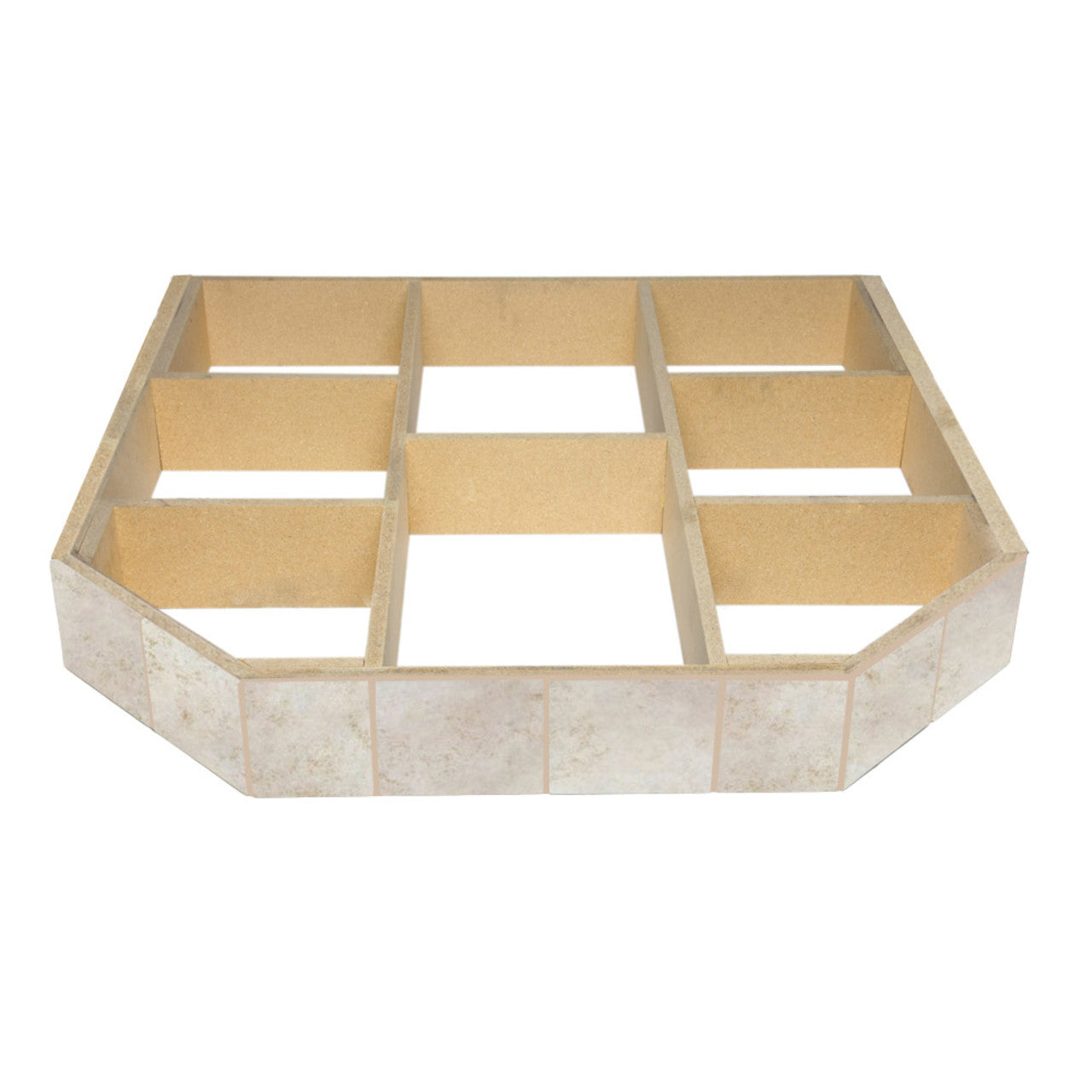 WoodEze Cabo Carmel Double Cut 48" x 48" Hearth Pad Riser