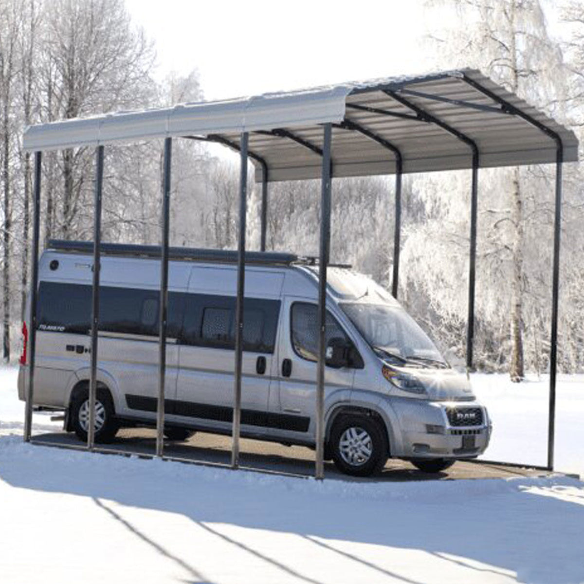 Arrow RV Carport 14 x 20 x 14 Ft. - Eggshell